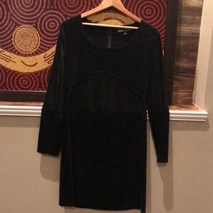 Black velvet dress